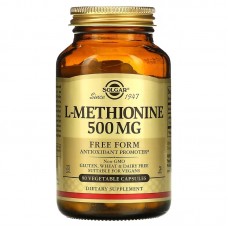 Solgar L-Methionine 500 mg, 90 вегакапсул Solgar L-Methionine 500 mg, 90 вегакапсул