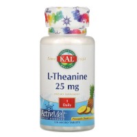 KAL L-Theanine 25 mg, 120 таблеток KAL L-Theanine 25 mg, 120 таблеток