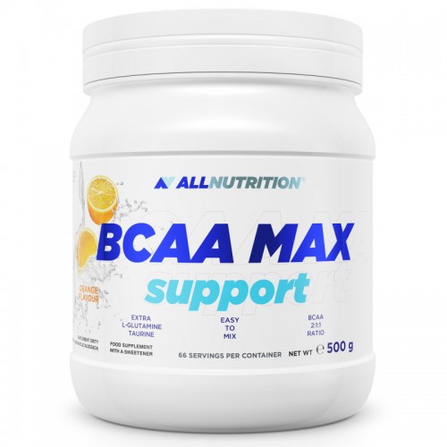 Аминокислота BCAA AllNutrition BCAA Max Support, 500 грамм Апельсин CN1314-1 