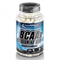 Аминокислота BCAA IronMaxx BCAAs + Glutamine 800, 130 капсул Аминокислота BCAA IronMaxx BCAAs + Glutamine 800, 130 капсул