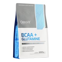OstroVit BCAA + Glutamine, 1 кг - Клубника-черника OstroVit BCAA + Glutamine, 1 кг - Клубника-черника