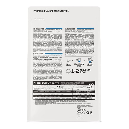 OstroVit BCAA + Glutamine, 1 кг - Полуниця-чорниця CN1363-4 Ostrovit OstroVit BCAA + Glutamine, 1 кг - Полуниця-чорниця CN1363-4 Ostrovit