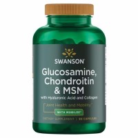 Swanson Glucosamine, Chondroitin & MSM, 90 капсул Swanson Glucosamine, Chondroitin & MSM, 90 капсул