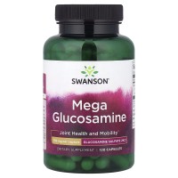 Препарат для суставов и связок Swanson Mega Glucosamine 750 mg, 120 капсул Препарат для суставов и связок Swanson Mega Glucosamine 750 mg, 120 капсул