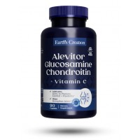 Препарат для суставов и связок Earth‘s Creation Alevitor Glucosamine Chondroitin + Vit C, 90 капсул Препарат для суставов и связок Earth‘s Creation Alevitor Glucosamine Chondroitin + Vit C, 90 капсул
