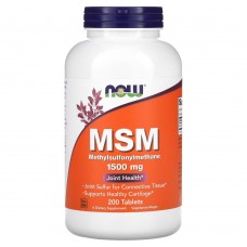 NOW MSM 1500 mg, 200 таблеток NOW MSM 1500 mg, 200 таблеток