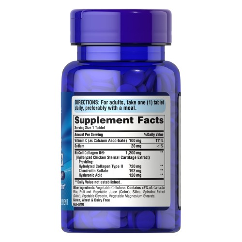 Puritan's Pride Collagen Hyaluronic Acid Complex, 30 таблеток CN13161 Puritan's Pride Puritan's Pride Collagen Hyaluronic Acid Complex, 30 таблеток CN13161 Puritan's Pride
