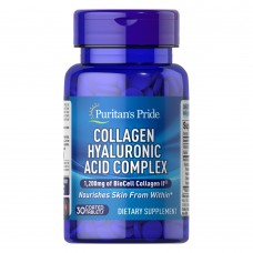 Puritan's Pride Collagen Hyaluronic Acid Complex, 30 таблеток Puritan's Pride Collagen Hyaluronic Acid Complex, 30 таблеток