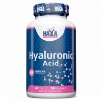Haya Labs Hyaluronic Acid 40 mg, 30 капсул Haya Labs Hyaluronic Acid 40 mg, 30 капсул
