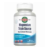 Magnesium Sustained Release Triple Source 500mg - 100 tabs Magnesium Sustained Release Triple Source 500mg - 100 tabs