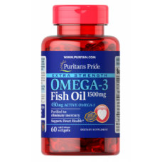 Omega-3 Fish Oil Extra Strength 1500 mg (450 mg Active Omega-3) 60 Softgels Omega-3 Fish Oil Extra Strength 1500 mg (450 mg Active Omega-3) 60 Softgels