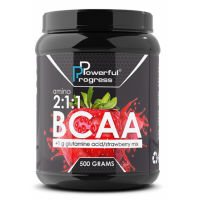 BCAA 2:1:1 + Glutamine - 500g Strawberry BCAA 2:1:1 + Glutamine - 500g Strawberry