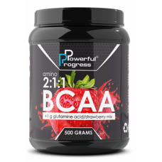 BCAA 2:1:1 + Glutamine - 500g Strawberry