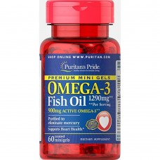Omega-3 Fish Oil 1290 mg Mini Gels (900 mg Active Omega-3) - 60 softgels Omega-3 Fish Oil 1290 mg Mini Gels (900 mg Active Omega-3) - 60 softgels