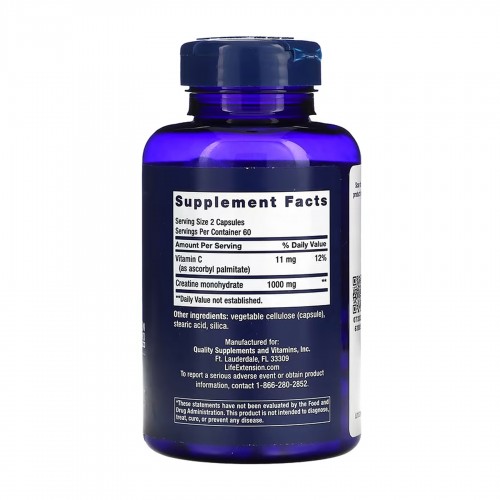 Creatine Capsules - 120 caps 2023-10-5457 Life Extension Creatine Capsules - 120 caps 2023-10-5457 Life Extension