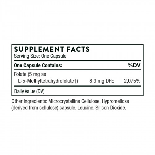 5-MTHF 5 mg - 60 caps 2023-10-3058 Thorne 5-MTHF 5 mg - 60 caps 2023-10-3058 Thorne