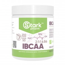 Stark IBCAA 2-1-1/Vit B6 - 250g Unflavoured Stark IBCAA 2-1-1/Vit B6 - 250g Unflavoured