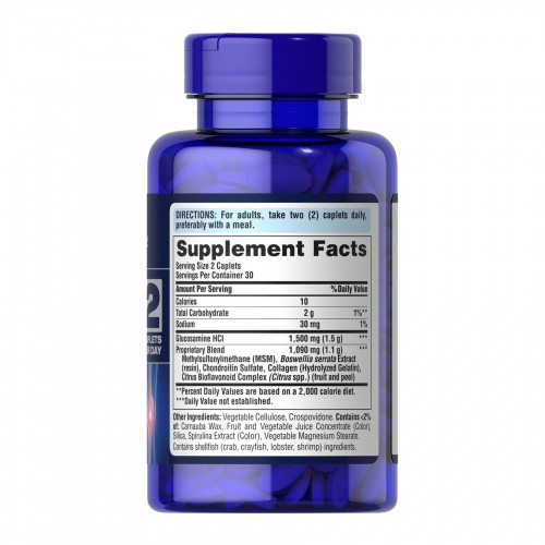 7 Day Formula Joint Soother® Glucosamine Chondroitin MSM & Boswellia - 60 caps 2023-10-5935 Puritans Pride 7 Day Formula Joint Soother® Glucosamine Chondroitin MSM & Boswellia - 60 caps 2023-10-5935 Puritans Pride