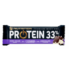 Protein 33% Bar - 50g Chocolate (Поштучно) Protein 33% Bar - 50g Chocolate (Поштучно)