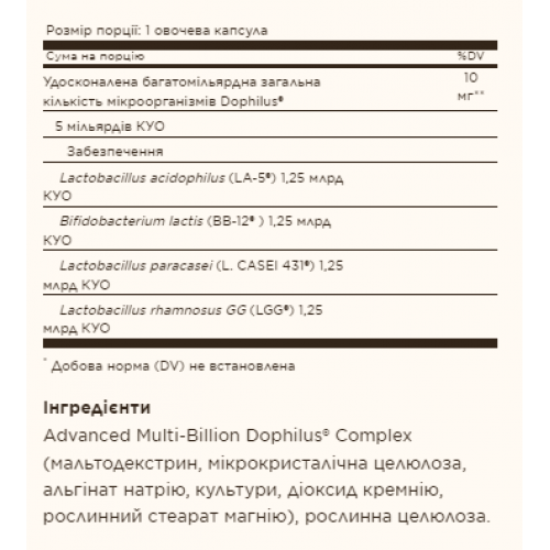 Advanced Multi-Billion Dophilus® - 60 vcaps 2022-10-1515 Solgar Advanced Multi-Billion Dophilus® - 60 vcaps 2022-10-1515 Solgar