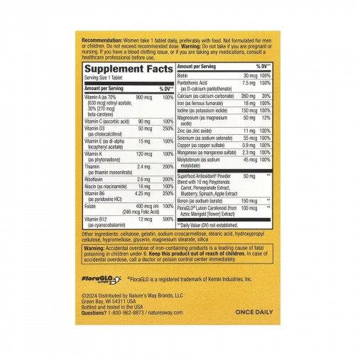 Women's Complete Multivitamin - 50 tabs 2023-10-2773 Nature's Way Women's Complete Multivitamin - 50 tabs 2023-10-2773 Nature's Way
