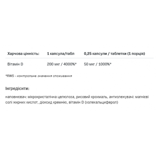 D3 8000 - 120tab 100-83-0320769-20 AllNutrition D3 8000 - 120tab 100-83-0320769-20 AllNutrition