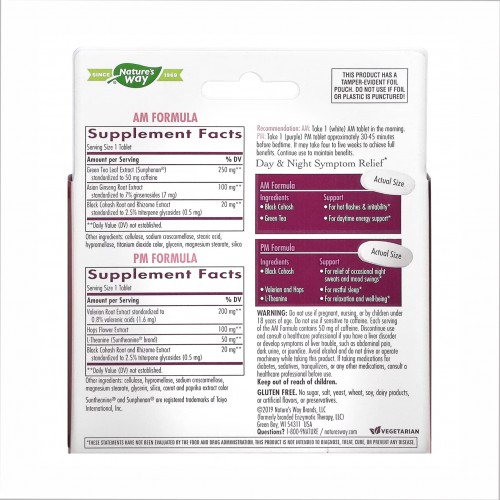 AM/PM Menopause - 60 tabs 2022-10-1064 Nature's Way AM/PM Menopause - 60 tabs 2022-10-1064 Nature's Way