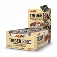 Tigger Zero Choco Protein Bar - 20x60g Choco coconut Tigger Zero Choco Protein Bar - 20x60g Choco coconut