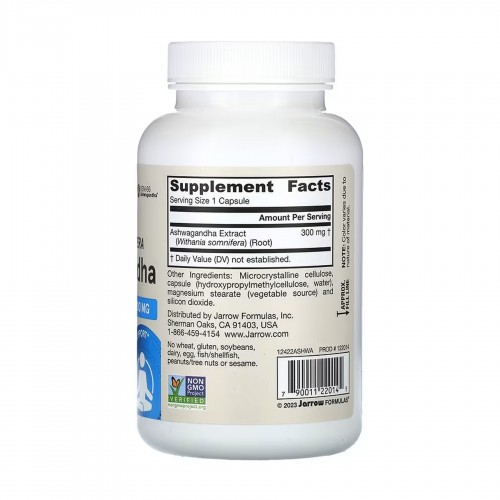Ashwagandha 300mg - 120 vcaps 2023-10-5589 Jarrow Formulas Ashwagandha 300mg - 120 vcaps 2023-10-5589 Jarrow Formulas