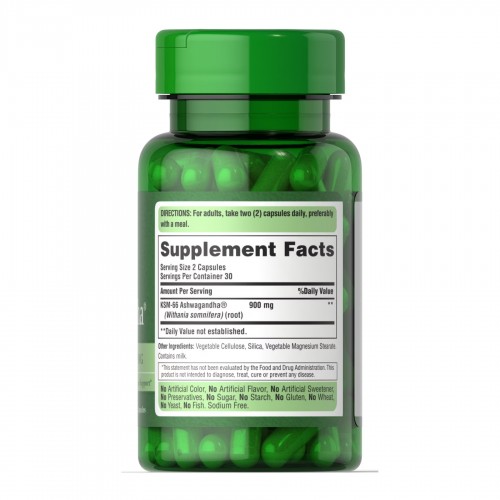 Ashwagandha KSM-66 450mg - 60caps 2022-10-2798 Puritans Pride Ashwagandha KSM-66 450mg - 60caps 2022-10-2798 Puritans Pride