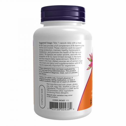 B-100 - 250 vcaps 2022-10-1414 Now Foods B-100 - 250 vcaps 2022-10-1414 Now Foods