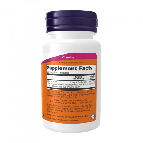 B-12 2000mcg - 100 lozenges 2023-10-2512 Now Foods B-12 2000mcg - 100 lozenges 2023-10-2512 Now Foods