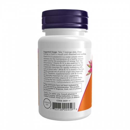 B-12 2000mcg - 100 lozenges 2023-10-2512 Now Foods B-12 2000mcg - 100 lozenges 2023-10-2512 Now Foods