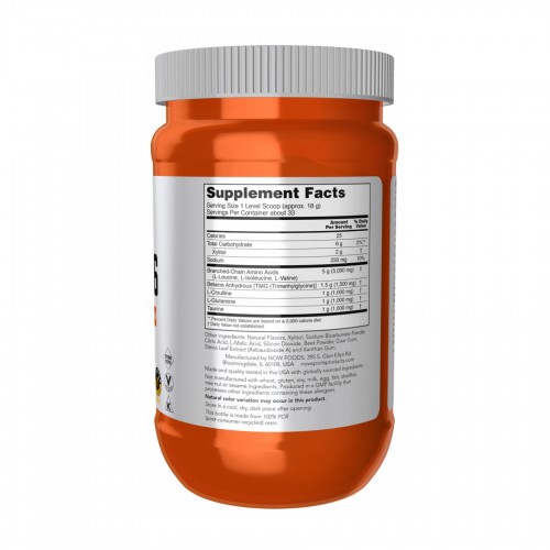 BCAA Big 6 Powder - 600g Watermelon 2023-10-4524 Now Foods BCAA Big 6 Powder - 600g Watermelon 2023-10-4524 Now Foods