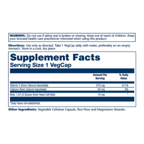 Solaray Beta Glucan with Vitamin C 10mg - 60 vcaps 2023-10-3008 Solaray Beta Glucan with Vitamin C 10mg - 60 vcaps 2023-10-3008