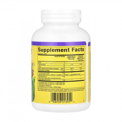 Natural Factors BigFriends Vitamin C 250mg - 90 tabs Orange 2023-10-6539 Natural Factors BigFriends Vitamin C 250mg - 90 tabs Orange 2023-10-6539