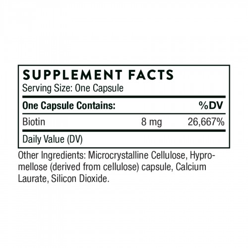 Biotin-8 - 60 caps 2023-10-3128 Thorne Biotin-8 - 60 caps 2023-10-3128 Thorne