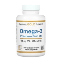 Omega-3 Premium Fish Oil 180mg - 100 softgels Omega-3 Premium Fish Oil 180mg - 100 softgels