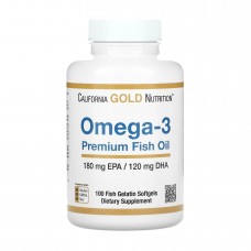 Omega-3 Premium Fish Oil 180mg - 100 softgels Omega-3 Premium Fish Oil 180mg - 100 softgels