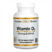 Vitamin D3 125mcg (5000IU) - 360 fish softgels Vitamin D3 125mcg (5000IU) - 360 fish softgels