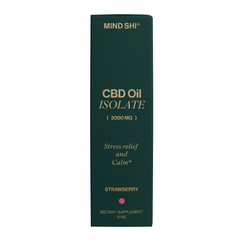CBD Oil Isolate 3000 mg Strawberry - 10 ml 2023-10-3802 Mind Shi CBD Oil Isolate 3000 mg Strawberry - 10 ml 2023-10-3802 Mind Shi