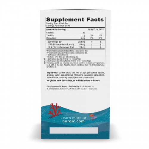 Children's DHA - 180 mini softgels 2023-10-5959 Nordic Naturals Children's DHA - 180 mini softgels 2023-10-5959 Nordic Naturals