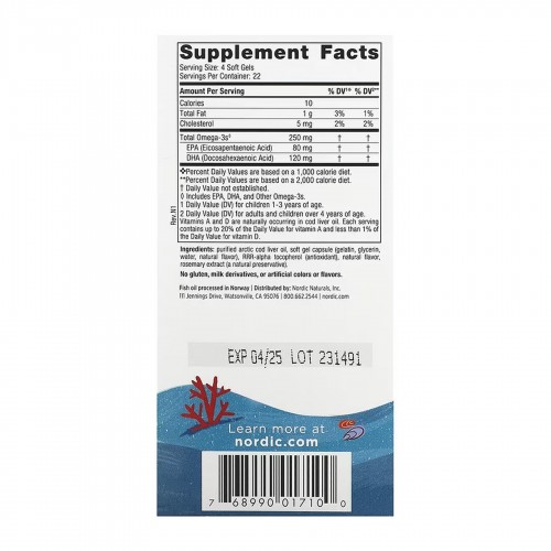 Children's DHA - 90 mini softgels 2023-10-5953 Nordic Naturals Children's DHA - 90 mini softgels 2023-10-5953 Nordic Naturals