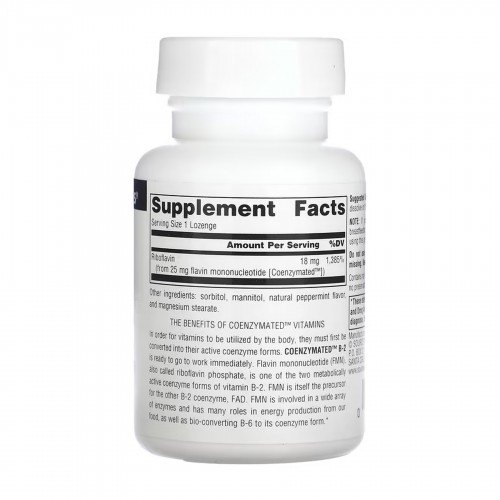 Coenzymated™ B-2 25 mg Peppermint - 60 lozenges 2023-10-6141 Source Naturals Coenzymated™ B-2 25 mg Peppermint - 60 lozenges 2023-10-6141 Source Naturals