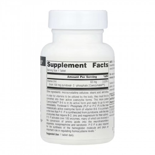 Coenzymated™ Vitamin B-6 100 mg - 60 tabs 2023-10-6149 Source Naturals Coenzymated™ Vitamin B-6 100 mg - 60 tabs 2023-10-6149 Source Naturals