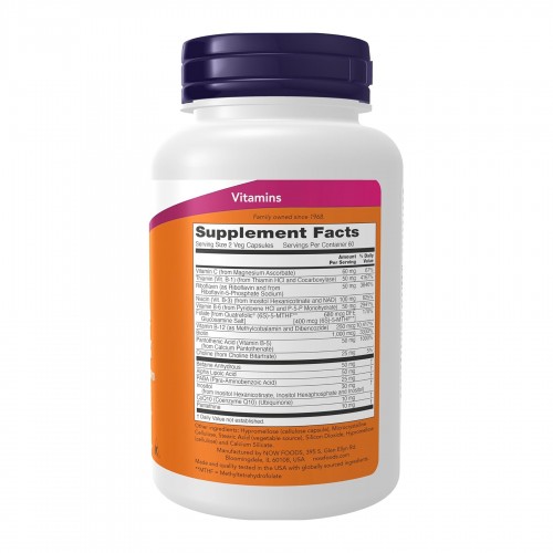 Now Foods Coenzyme B-Complex With Alpha Lipoic Acid and CoQ10 - 120 vcaps 2024-11-0606 Now Foods Coenzyme B-Complex With Alpha Lipoic Acid and CoQ10 - 120 vcaps 2024-11-0606
