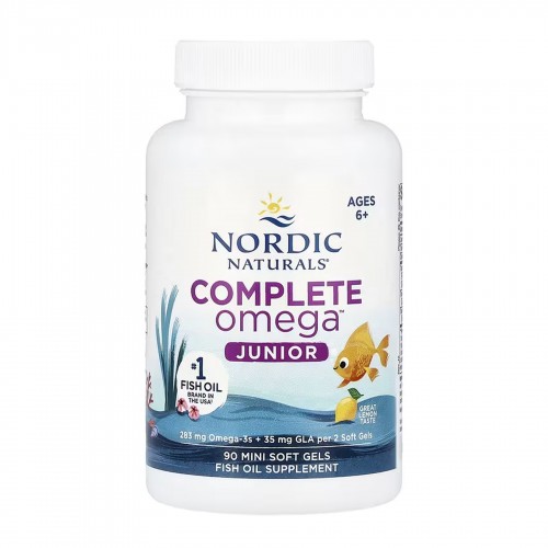 Complete Omega Junior - 90 mini softgels 2023-10-5941 Nordic Naturals Complete Omega Junior - 90 mini softgels 2023-10-5941 Nordic Naturals