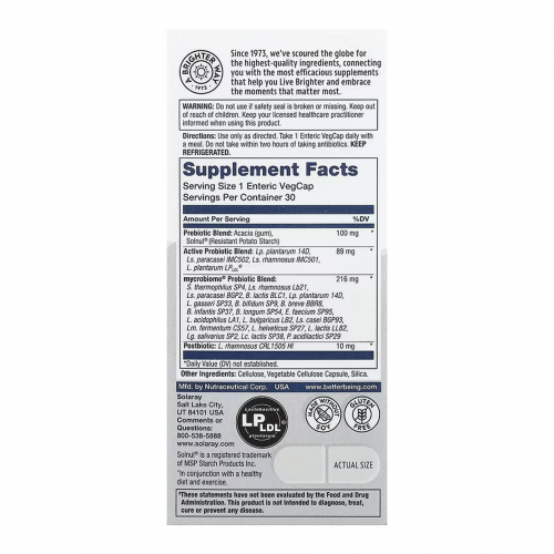 Complete Probiotic Active - 30 vcaps 2023-10-7415 Solaray Complete Probiotic Active - 30 vcaps 2023-10-7415 Solaray