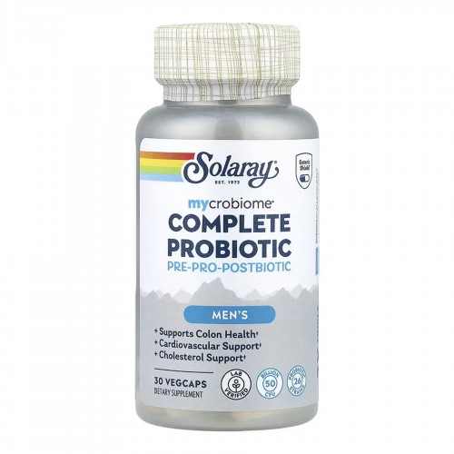 Complete Probiotic Men's - 30 vcaps 2024-11-0255 Solaray Complete Probiotic Men's - 30 vcaps 2024-11-0255 Solaray