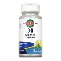 D-3 5000 IU 125mcg - 90 tabs Lemon Lime D-3 5000 IU 125mcg - 90 tabs Lemon Lime